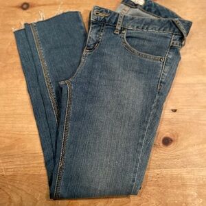 Free People distressed hem Blue Denim Jeans Casual Comfy 28